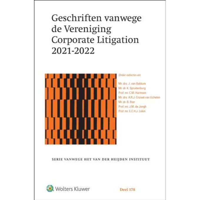 Geschriften Vanwege De Vereniging Corporate Litigation 2021-2022