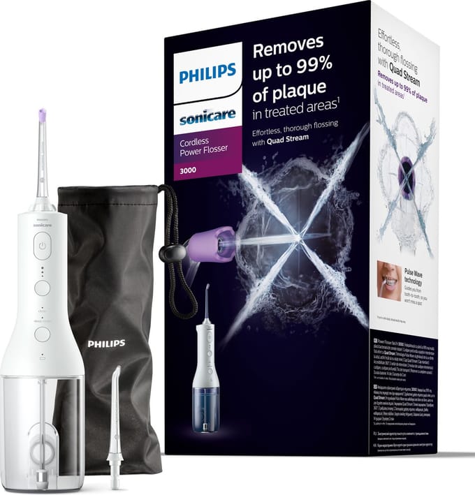 Philips Cordless Power 3000 HX3806/31 - Flosser - Wit