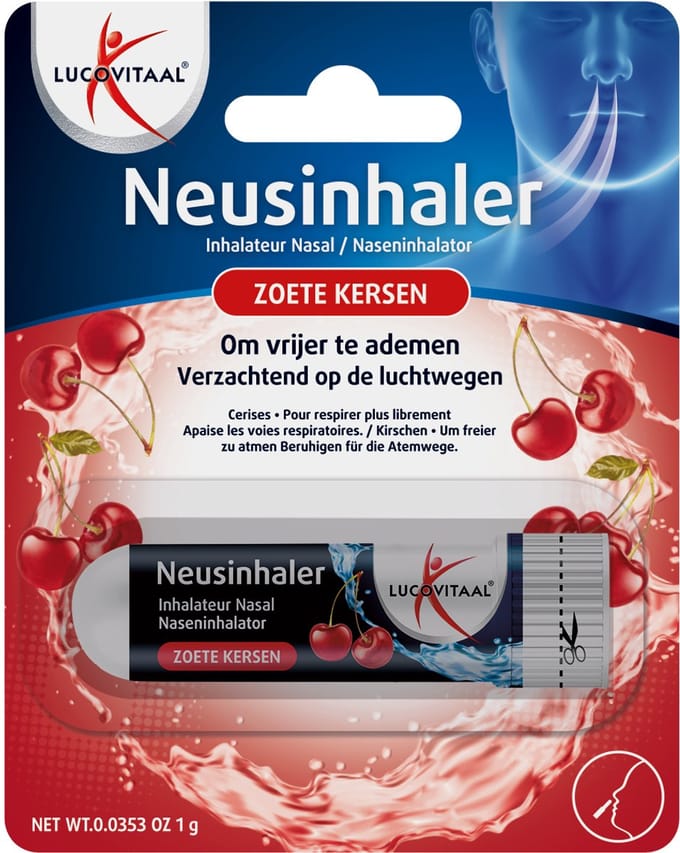 Lucovitaal Neusinhaler Zoete Kersen 1g