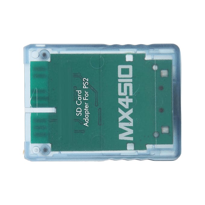 MX4SIO SIO2SD Adaptateur de Carte Micro Stockage Fait Main Stable Remplacement Lecteur de Carte Micro Stockage pour PS2 Transparent Blue