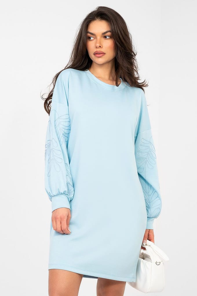 Elara Sleeve Dress - Hellblau / S/M