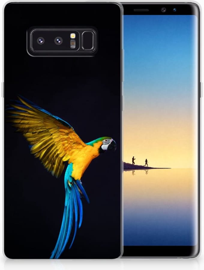 Samsung Galaxy Note 8 TPU Hoesje Papegaai