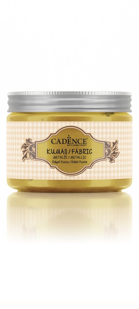 Cadence Textiel Metallic Relief Pasta 150 ml Goud