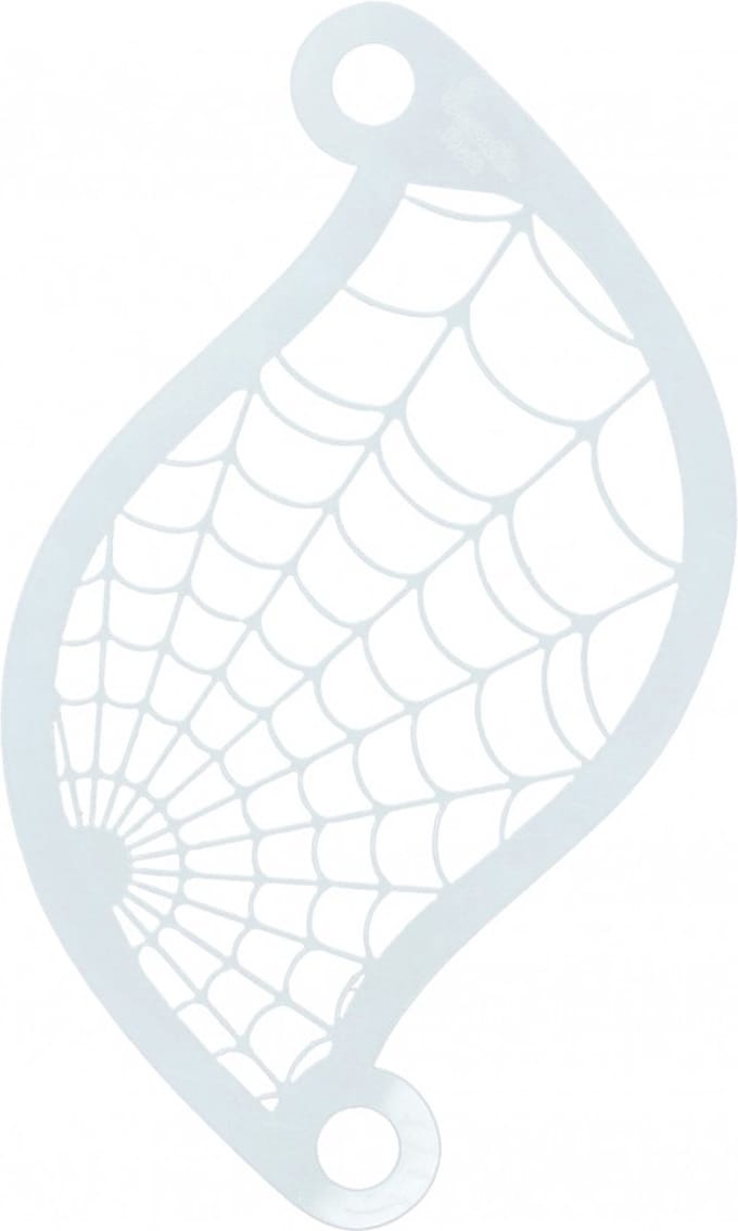 Superstar Schmink Sjabloon Face Paint Stencil Spiderweb - Halloween
