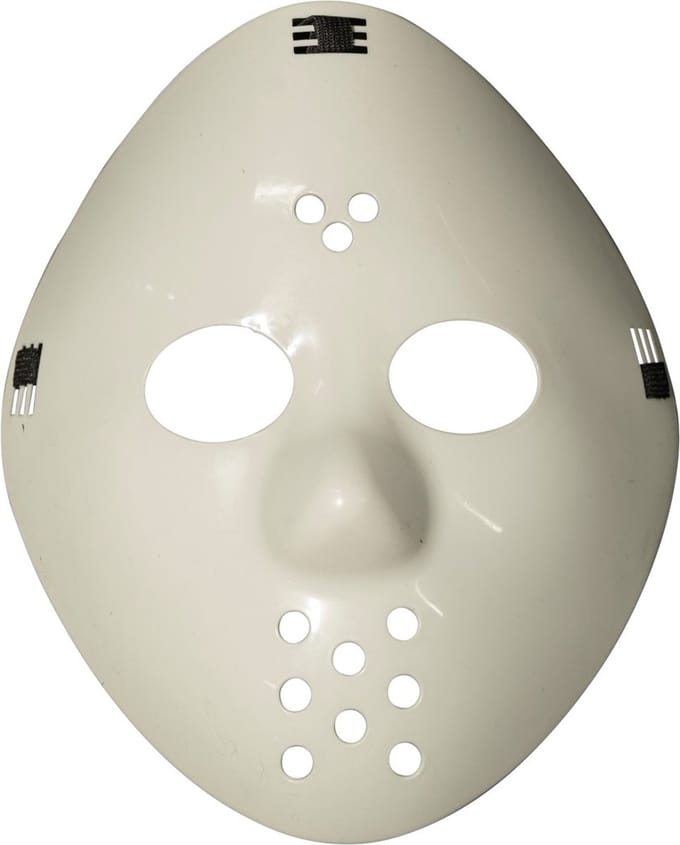 Masker - The silence of the Lambs - wit 2 stuks
