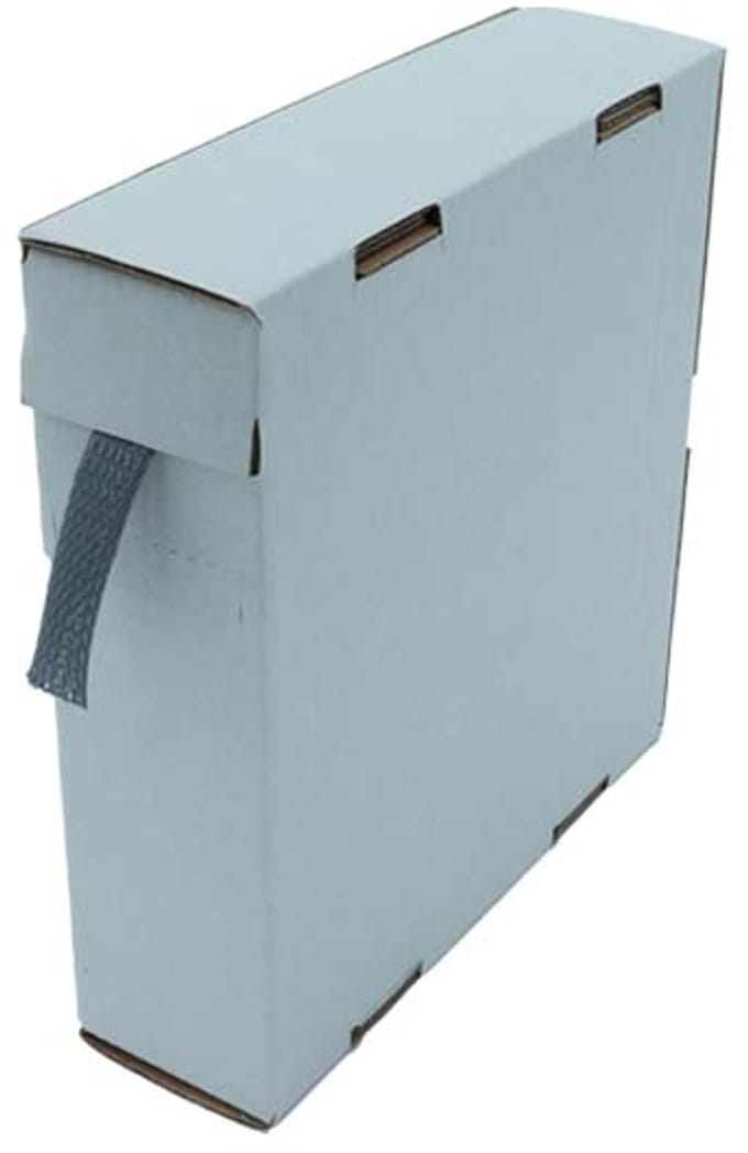 PRO-TIE® - Vlechtkous, beschermkous 3-8 mm bundel capaciteit Grijs (Box 15 meter)