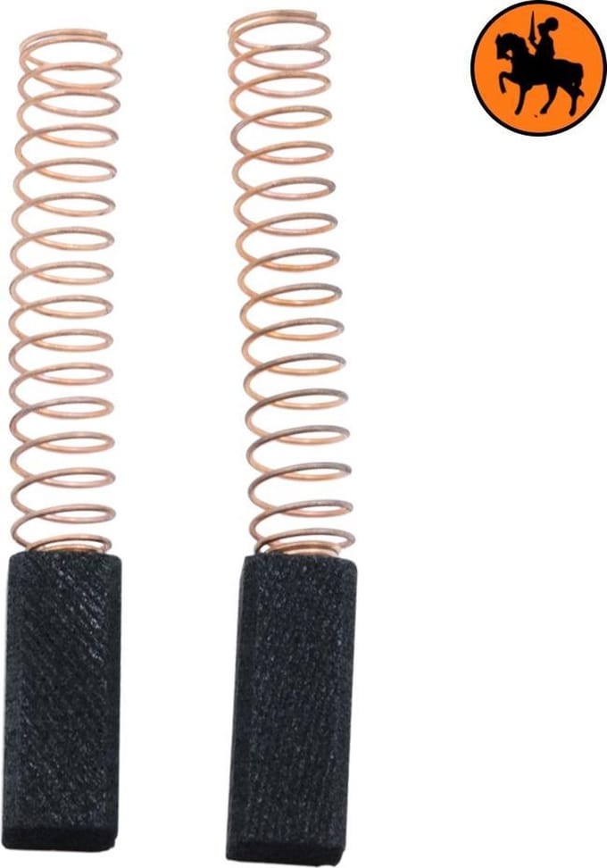 Koolborstelset voor Black & Decker Schuurmachine 13HM2VB - 6x6x15mm