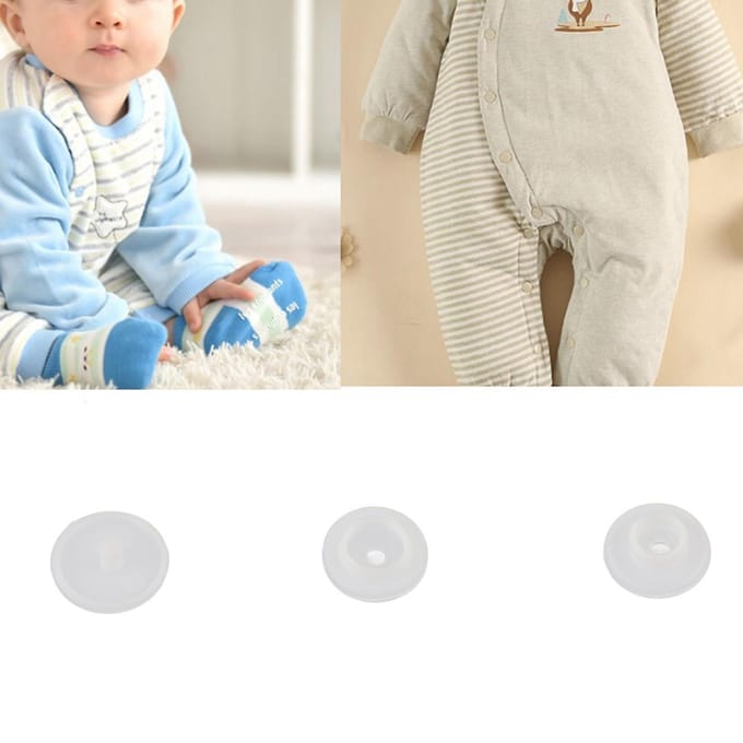 1000 Sets Onschadelijke Hars Drukknoop Set Kinderkleding Dekbedovertrek Knoop Geperst(Witte T3) wit