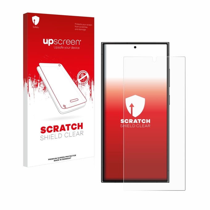 upscreen - Screenprotector voor Samsung Galaxy S24 Ultra - Folie Beschermfolie transparant