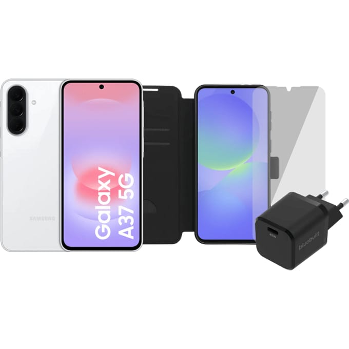Samsung Galaxy A37 128GB Wit 5G + Compleet Accessoirepakket