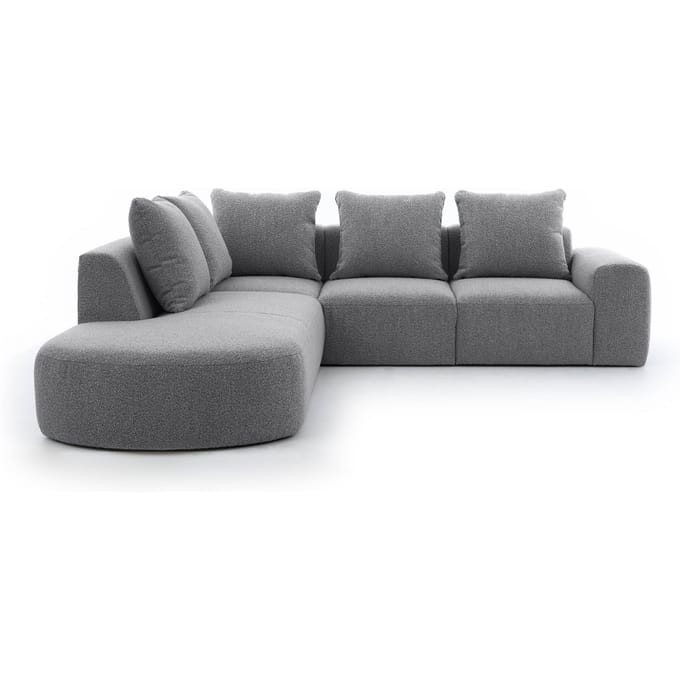 Hoekbank Arrezzo Big links bouclé | NADUVI Collection
