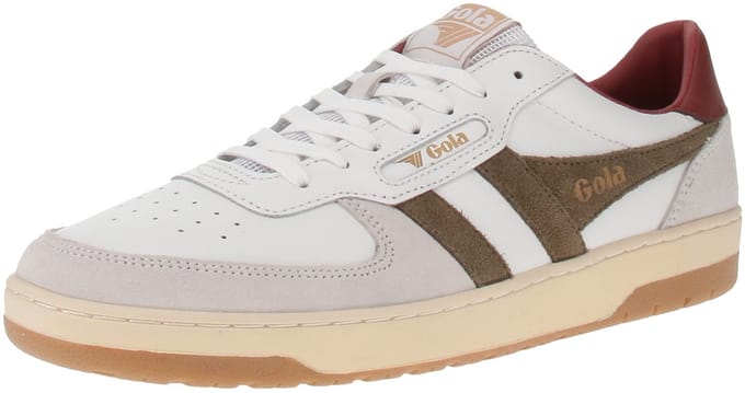 Gola Hawk - Herensneaker - Wit-Khaki-Roest