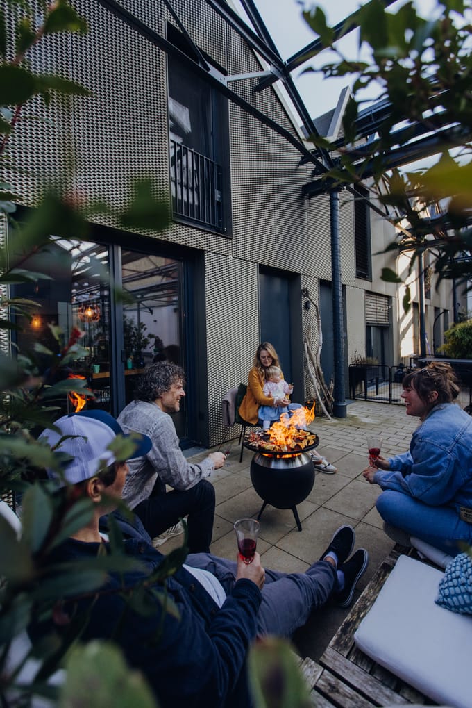 Höfats - MOON 45 Plancha grillset laag - zwart