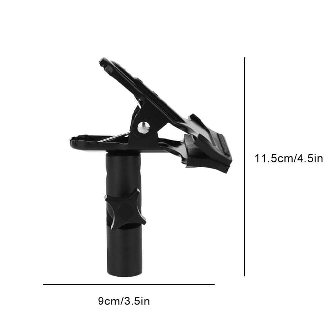 Metalen Klem 3/8   & 1/4   Draaibare Cliphouder Lichtstatief Studio Fotografie Accessoire black