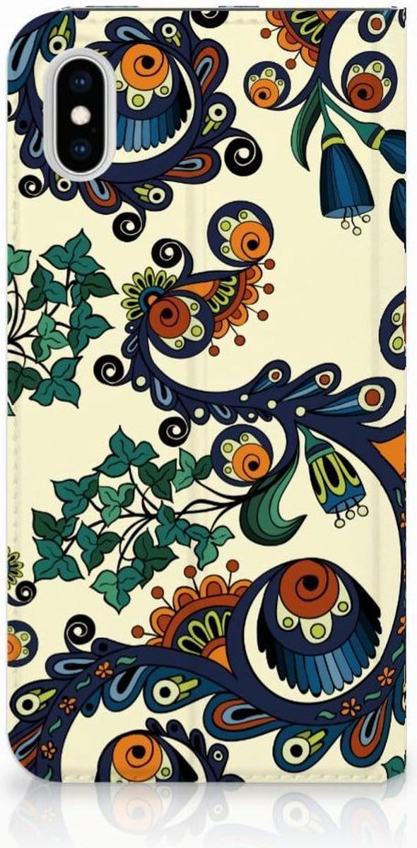 Book Case voor Telefoon Hoesje Apple iPhone Xs Max Barok Flower
