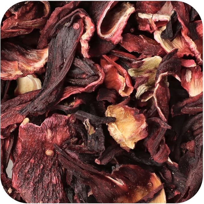 Frontier Co-Op, Organic Natural Hibiscus Petals, 453G(16Oz) brown