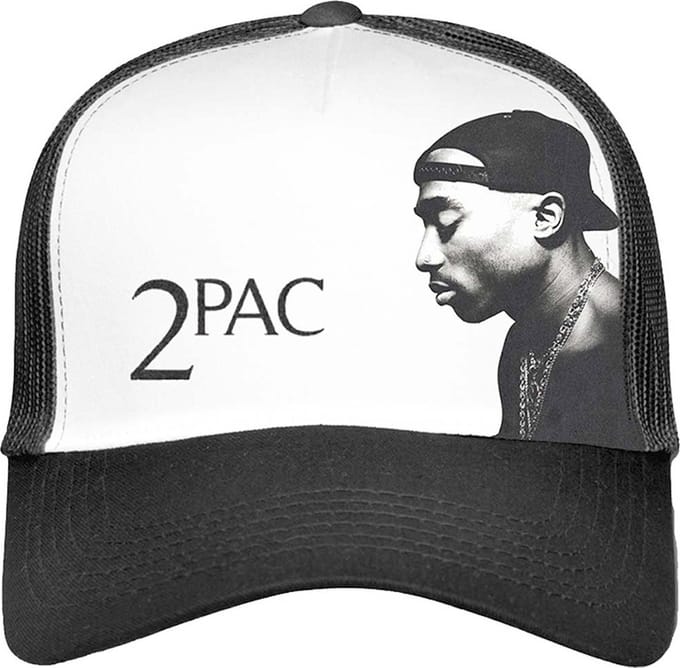 Tupac - Profile Photo Trucker pet - Zwart/Wit