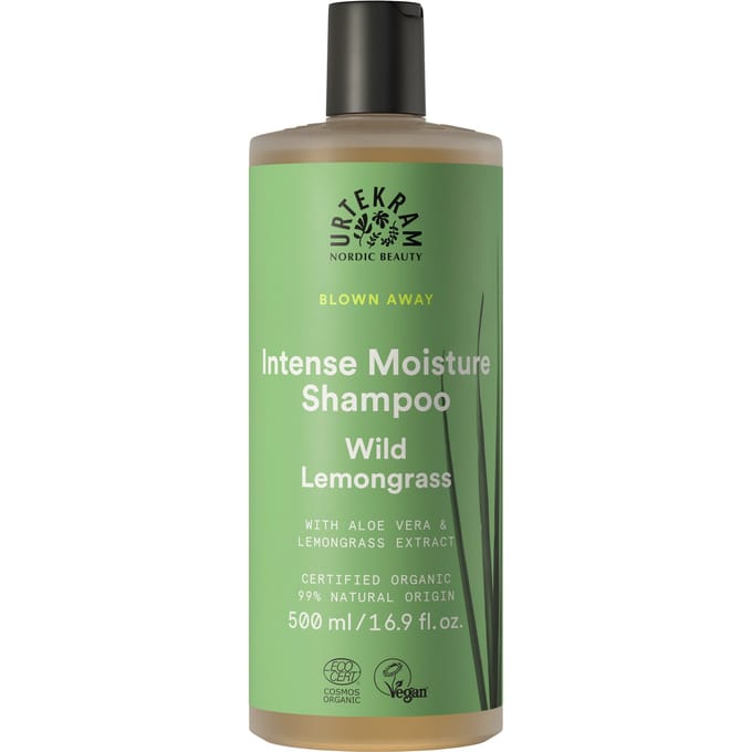 Urtekram Wild Lemon Grass Intense Vochtinbrengende Shampoo Hydraterende shampoo Dames 500 ml