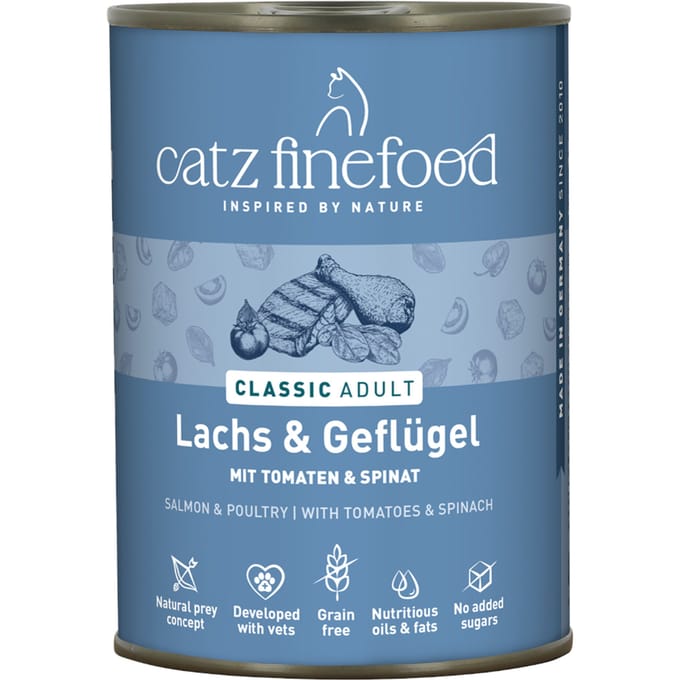 6x400g Haring/Krab Catz Finefood Kattenvoer