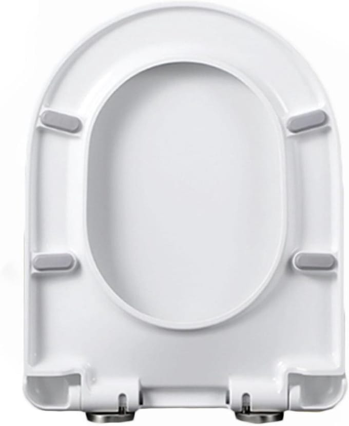 Toiletbril - WC Deksel - Badkamer Vernieuwen - Softclose Mechanisme - 37 x 46 cm - Wit