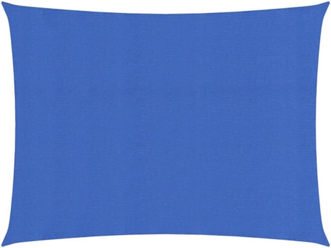 vidaXL - Zonnezeil - 160 - g/m² - 2,5x3 - m - HDPE - blauw