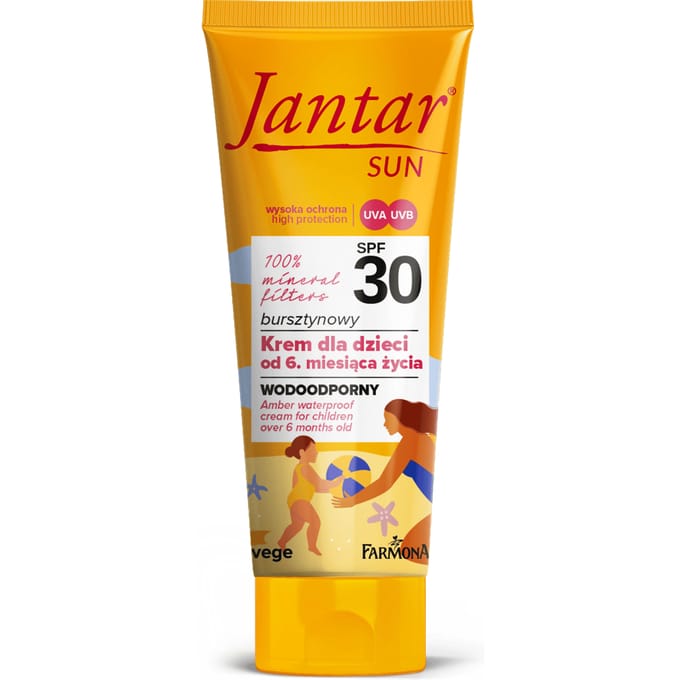 Jantar Amber Waterproof Cream For Children Over 6 Months SPF30 50 ml