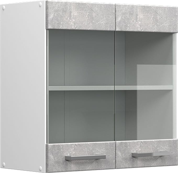 Vicco R-Line Glazen keukenkast – 60 cm Beton