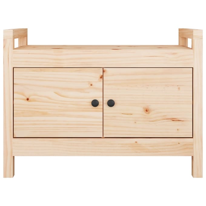 vidaXL - Halbankje - 80x40x60 - cm - massief - grenenhout