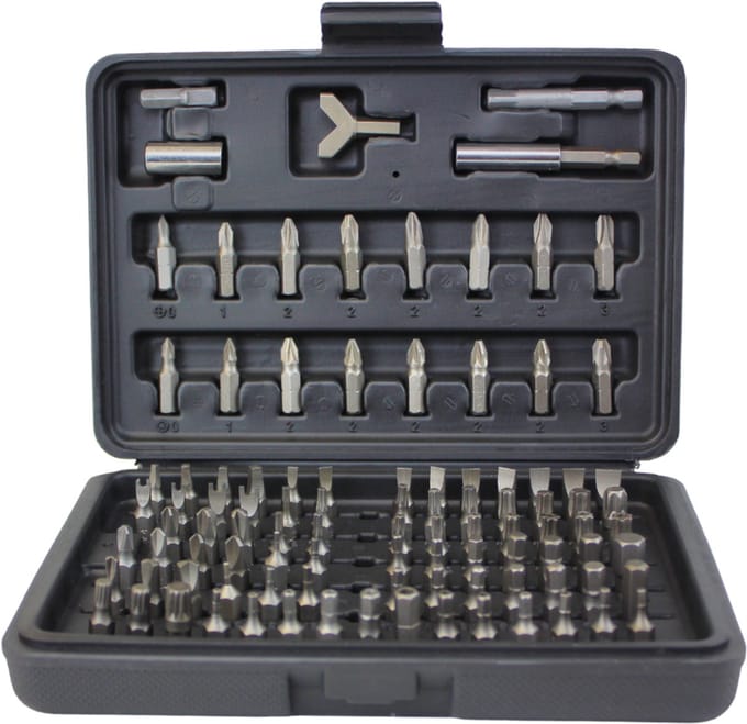 C-Line Marine - Schroefbitset - schroefbits - 100-delige set - bitset in doos - schroevendraaier bits - gereedschap set