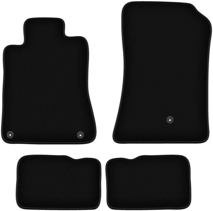 BASIC zwarte veloursmatten voor: Mercedes SL R129 roadster (1998-2002)