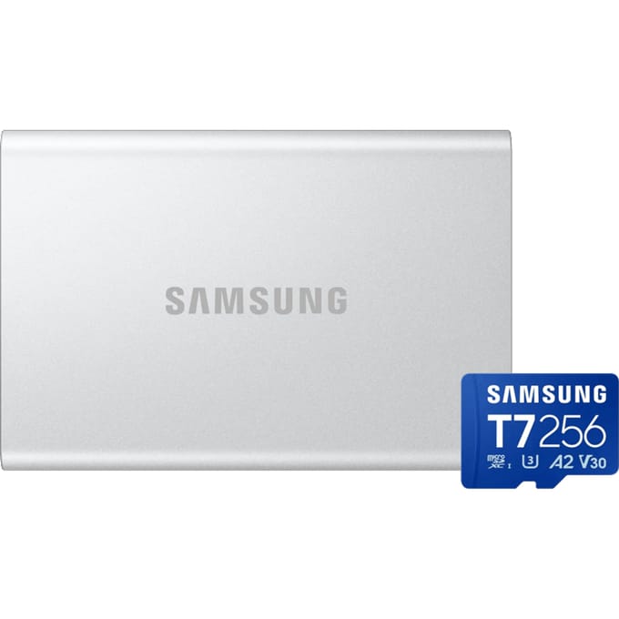 Samsung T7 Resurrected Portable SSD 4TB + Samsung MicroSDXC T7 256GB 170MB/s