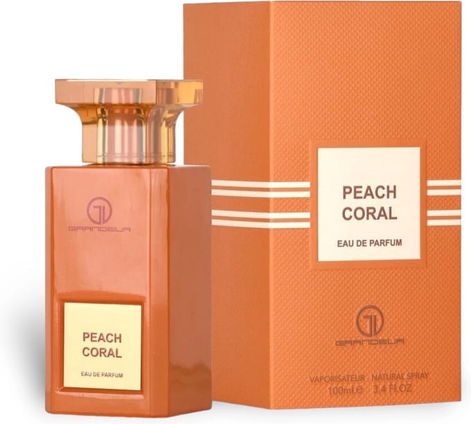 GRANDEUR Perfume PEACH CORAL, 100ml * Parfum Voor Dames * Valentijn * Moederdag