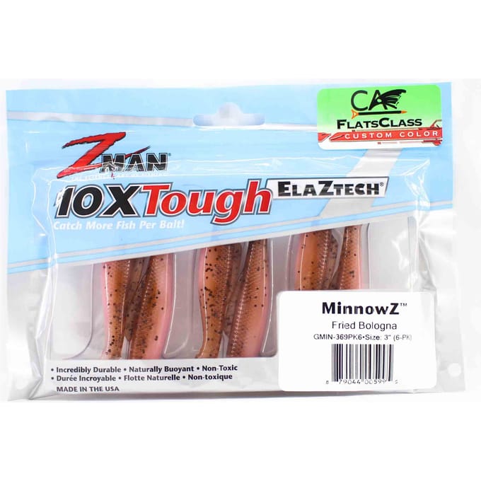 Zman Soft Lure MinnowZ 3 Inch 6/Pack Gebakken Bologna (5995)