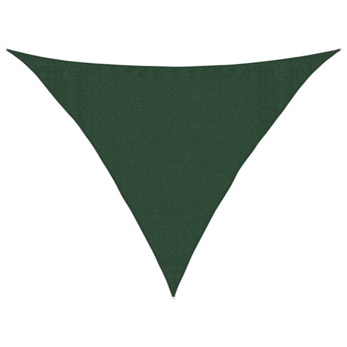 vidaXL - Zonnezeil - 160 - g/m² - 3,5x3,5x4,9 - m - HDPE - donkergroen