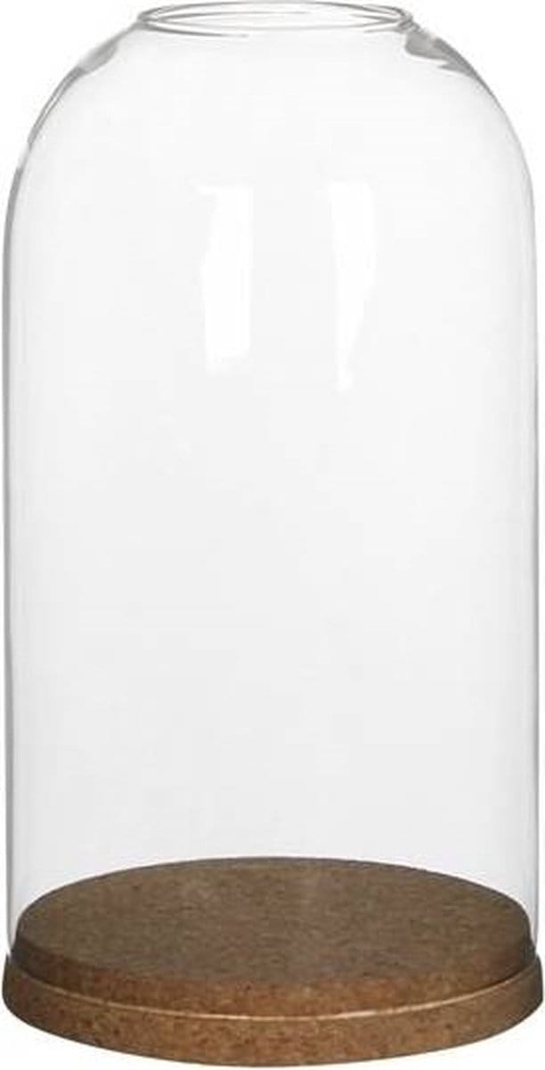 Mica Stolp glas met onderzetter 23x13cm
