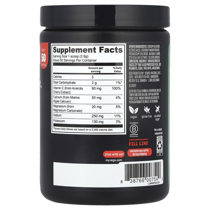 Vega, Sport, Hydrator, Citroen-Limoen, 4,9 oz (139 gr)