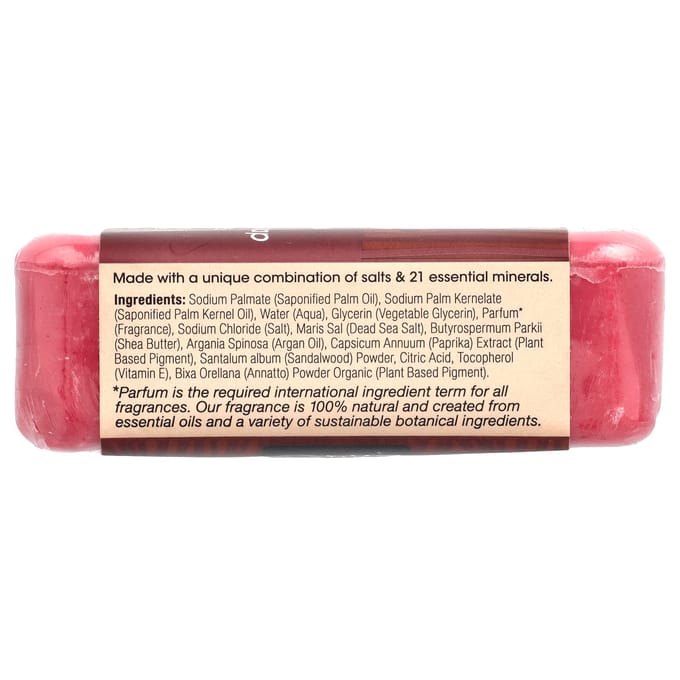 One with Nature, Savon Minéral de la Mer Morte, Bois de Santal, 7 oz (198 grammes) brown