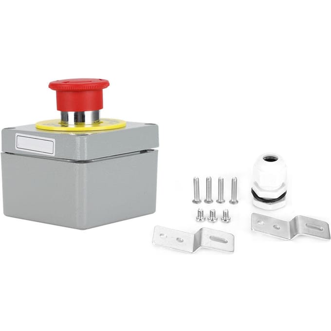 Schakelkast 1 Knop Noodstop Bedieningskast IP66 Stofdicht Waterdicht 80x75x6080x75x60