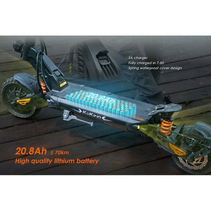 Kukirin G2Master - Scooter électrique - 52 V - 20,8 Ah - Trottinette électrique tout-terrain pliable