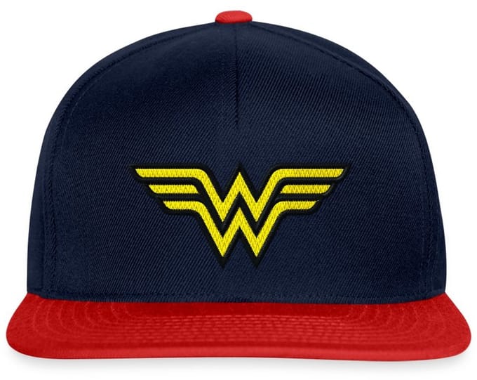 DC Comics Wonder Woman Logo Borduurwerk Snapback cap