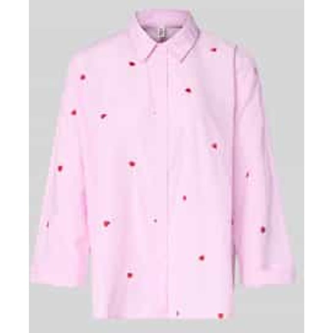 Relaxed fit overhemdblouse met katoen-aandeel Model 'NEW LINA GRACE'
