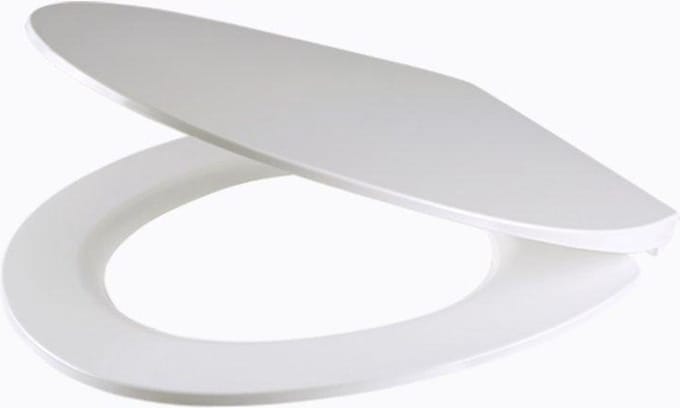 QeramiQ UniSeat Closetzitting - quickrelease - softclose - duroplast - 42.5x37.5x4.3cm - wit glanzend