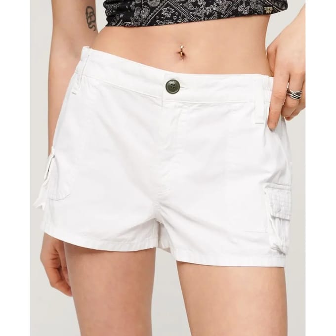 Superdry Vintage Utility Cargo Shorts Beige XS Vrouw