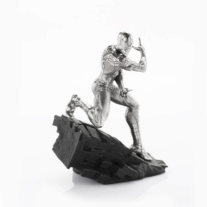 Royal Selangor Marvel Spider-Man 'Webslinger' Tinnen Beeldje 12cm
