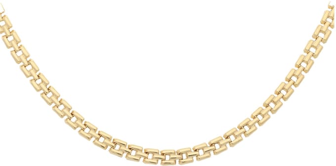 Glow 102.8330.43 Dames Schakelketting Pantera 4,3 mm 43 cm Goudkleurig