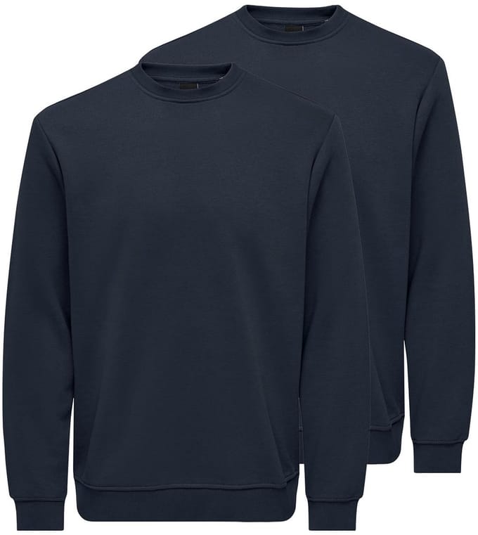 Only & Sons Heren sweatshirt 2 pack Connor