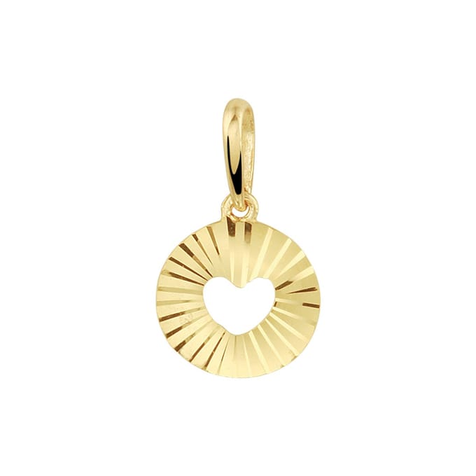 Marie Celeste hanger hart gediamanteerd - Goud