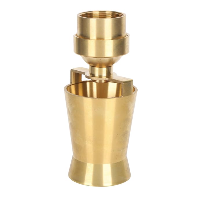 Waterfonteinsproeier 1,5 inch binnendraad messing eenvoudig te installeren IJstorensproeier voor beige