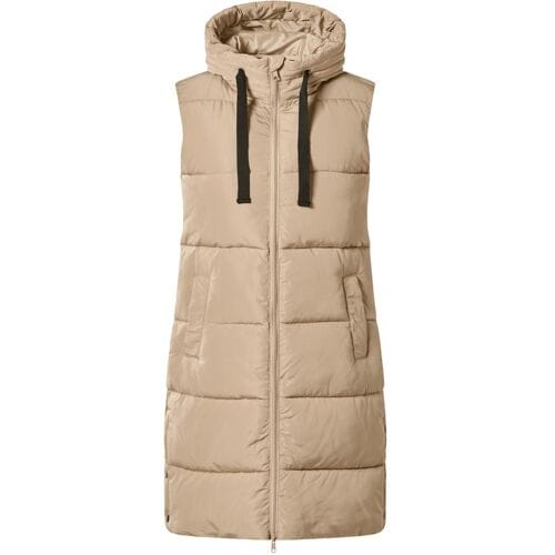 ESMARA Lange dames bodywarmer (Beige, L (44/46))