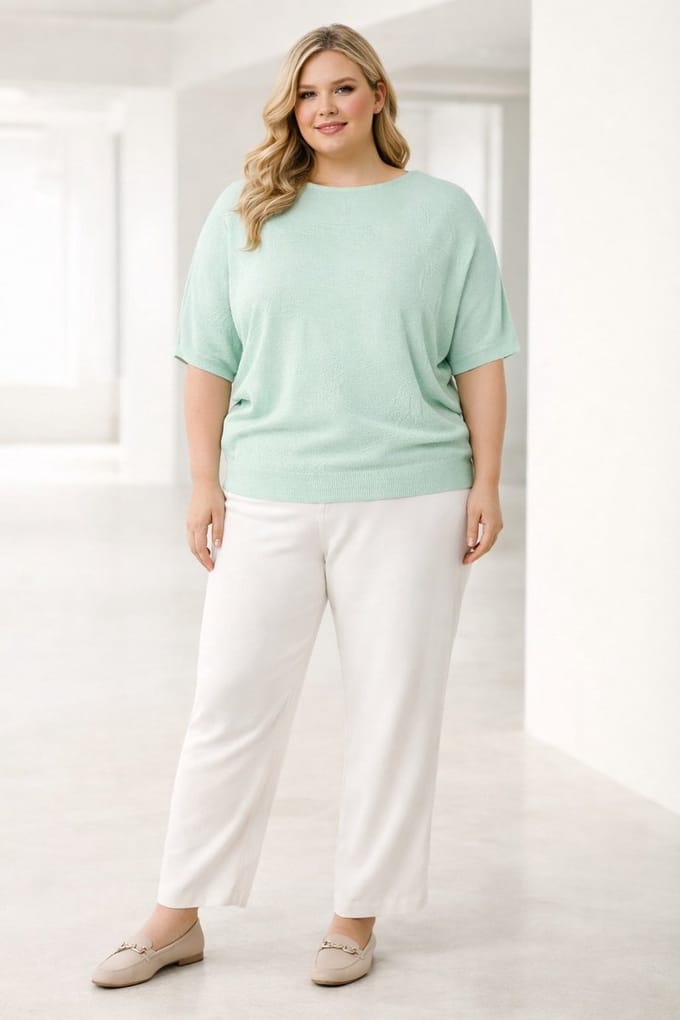 YEST CURVE Lilianah - Pastel Green - maat X-0(44)